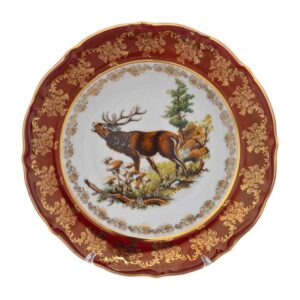 Набор глубоких тарелок Repast Охота красная Мария-тереза 23 см 2