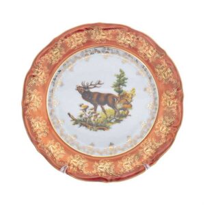 Набор тарелок Repast Охота красная Мария-тереза 21 см 56315 2