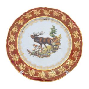 Набор тарелок Repast Охота красная Мария-тереза 27 см 56103 2