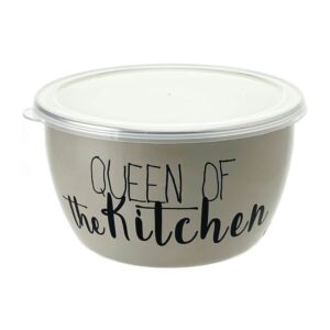 Миска Metrot Queen of Kitchen без ручек с пластиковой крышкой 2,4л 2