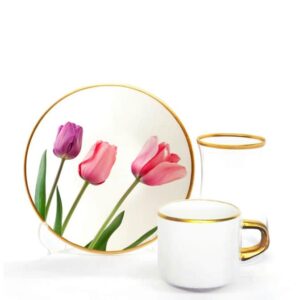 Набор чайно-кофейный Toygar Тюльпаны 18пр 2