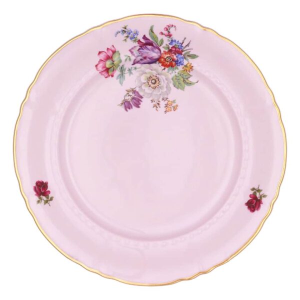 Набор тарелок Леандер Соната 6026 розовый 21см 2