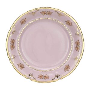 Набор тарелок Леандер Соната: Дубовый Лист розовый 19см 2