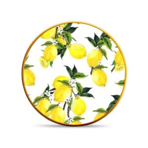 Набор тарелок Toygar Лимон белый 21см 2