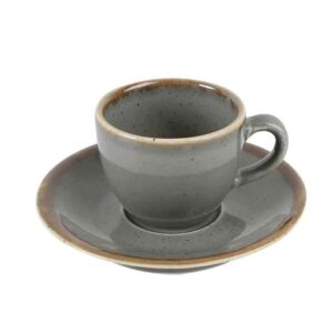 Блюдце для кофейной чашки Porland Dark Grey Seasons 12 см темно-серый 2