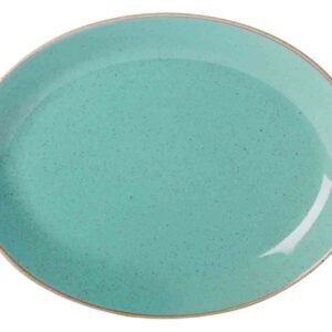 Блюдо овальное Porland Seasons Turquoise 24х19 см бирюзовый 2