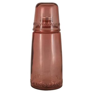 Бутылка для воды San Miguel Natural Water розовые 1л со стаканом 0,22 л 2