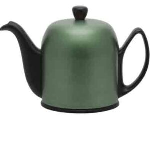 Чайник заварочный Degrenne Salam 1 на 6 чашек с зеленой муфтой черный 2