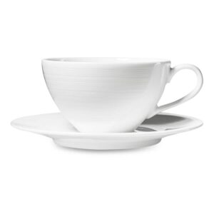 Чашка чайная с блюдцем Narumi Воздушный белый 350 мл 2