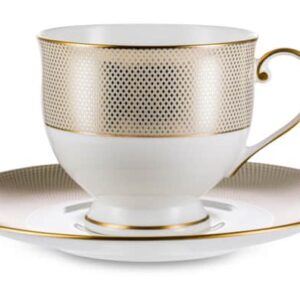 Чашка чайная с блюдцем Narumi Золотой алмаз 240 мл 2