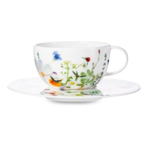 Чашка чайно-кофейная с блюдцем Rosenthal Альпийские цветы 300 мл 2