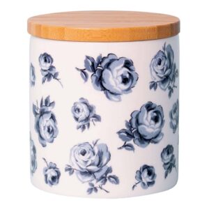 Емкость для хранения с деревянной крышкой Katie Alice Vintage Indigo Floral 11х11 см 2