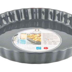 Форма для пирога круглая Esprit de cuisine Festonne 27 см 1,4 л темно-серая 2