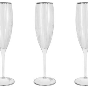 Набор бокалов для шампанского Same Пиза серебро 0,15 л 6 шт 2