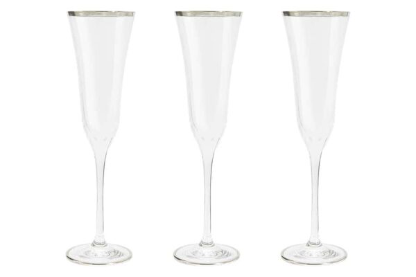 Набор бокалов для шампанского Same Сабина платина 0,175 л 6 шт 2