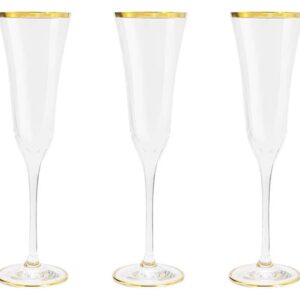 Набор бокалов для шампанского Same Сабина золото 0,175 л 6 шт 2