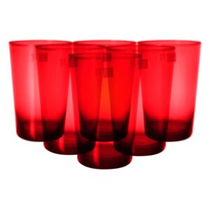 Набор стаканов для воды IVV Легкость 450 мл красный 2