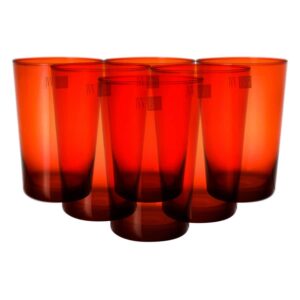 Набор стаканов для воды IVV Легкость 450 мл оранжевый 2