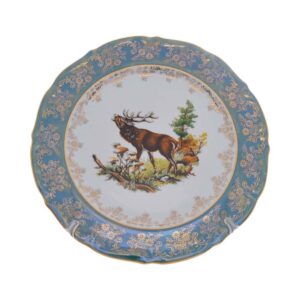 Набор тарелок Repast Охота зеленая Мария-тереза 27 см 2