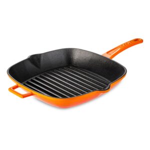 Сковорода-гриль квадратная Lava 26 см 1,85 л ручная работа оранжевая 2