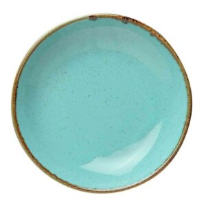 Тарелка глубокая Porland Seasons Turquoise 21 см безбортовая бирюзовый 2