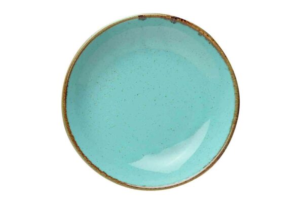 Тарелка глубокая Porland Seasons Turquoise 21 см безбортовая бирюзовый 2