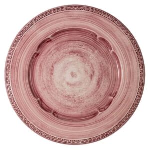 Тарелка обеденная Matceramica Augusta розовая 27 см 2