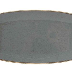 Тарелка прямоугольная Porland Dark Grey Seasons 3118 см темно-серый 2