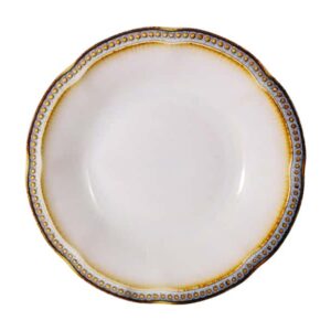 Тарелка суповая Matceramica Pompeia кремовая 23 см 0,45 л 2