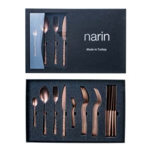 Набор столовых приборов Narin Vega Retro Copper 6 перс 24 пр 2