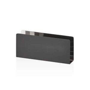Салфетница Narin Black Soft Touch 15x6 см матовый 2