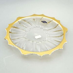 Блюдо Aurum Crystal Плантика Голд 20 см 2