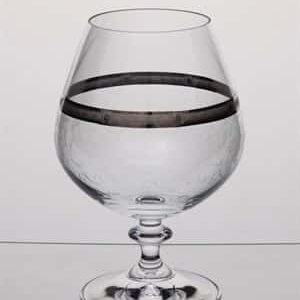 Набор бокалов для бренди Crystalex Анжела Платиновые кружева широкий кант 400 мл 2