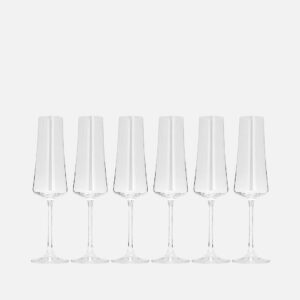 Набор бокалов для шампанского Crystalex Экстра недекорированный 210 мл 2