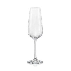 Набор бокалов для шампанского Crystalex Жизель недекорированный 190 мл 2