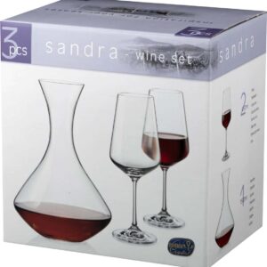 Набор для вина Crystalex Сандра 450 мл 3 пр 2