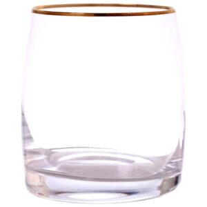 Набор стаканов для виски Crystalex Идеал отводка золото 230 мл 2