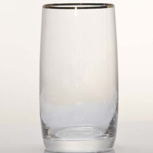 Набор стаканов для воды Crystalex Идеал отводка золото 380 мл 2