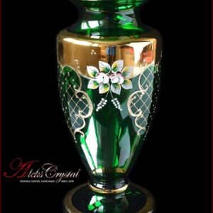 Ваза для цветов Bohemia Crystal Изабелла Изумруд 31 см 24050 посудочка