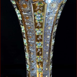 Ваза для цветов Bohemia Crystal Шахерезада Голд 36 см 24200 посудочка