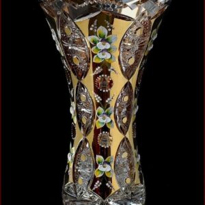 Ваза для цветов Bohemia Crystal Шахерезада Голд 36 см 2433 посудочка