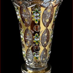 Ваза для цветов Bohemia Crystal Шахерезада Голд 36 см 2436 посудочка