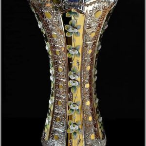 Ваза для цветов Bohemia Crystal Шахерезада Голд 41 см 2480 посудочка