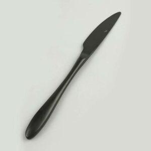 Нож столовый PVD Alessi-Black P L Proff Cuisine 23.5 см матовый черный 2