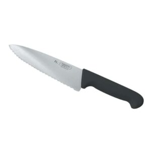 Нож поварской Pro-Line P L Proff Cuisine 20 см волнистое лезвие черная ручка posudochka