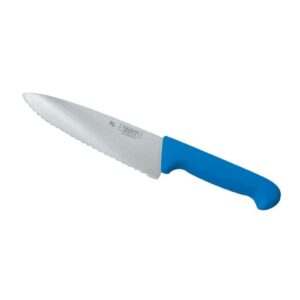 Нож поварской Pro-Line P L Proff Cuisine 20 см волнистое лезвие синяя ручка posudochka