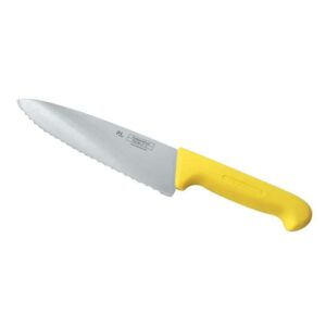 Нож поварской Pro-Line P L Proff Cuisine 20 см волнистое лезвие желтая ручка posudochka