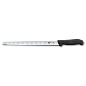 Нож слайсер для лосося Victorinox Fibrox 30 см гибкое лезвие черная ручка posudochka