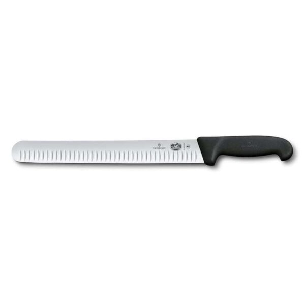 Нож слайсер для нарезки ломтиками Victorinox Fibrox 30 см черная ручка posudochka