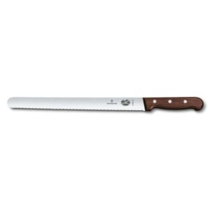 Нож слайсер Victorinox Rosewood 30 см волнистое лезвие posudochka